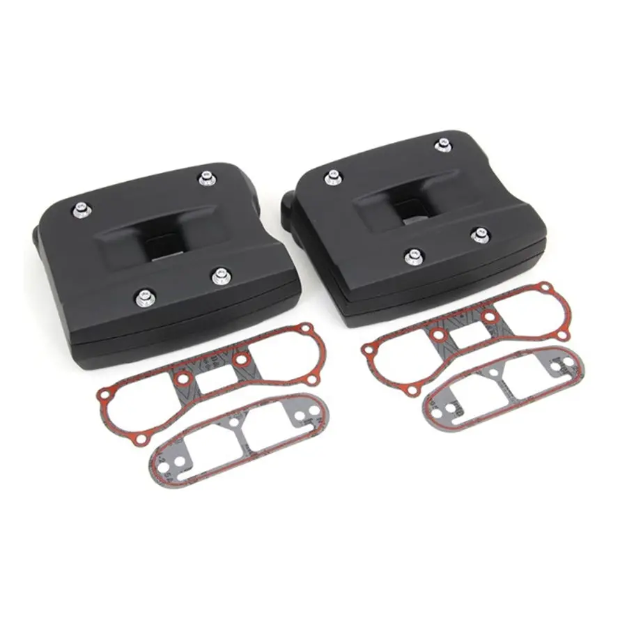 Black Rocker Box Cover Set - 92-99 Big Twin Models 1