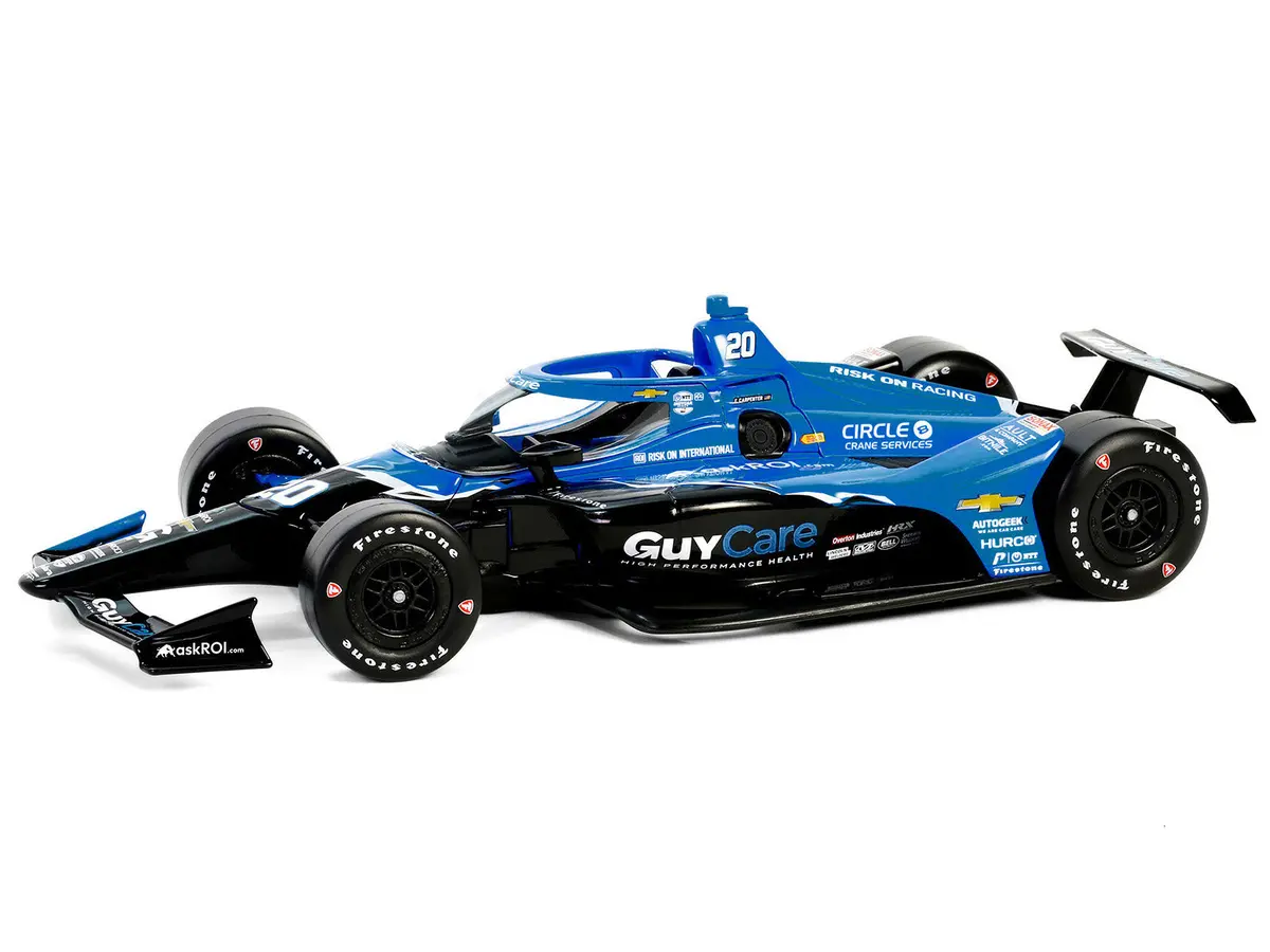 Dallara Indycar #20 Ed Carpenter "Guy Care" Ed Carpenter Racing "Ntt Indycar Series" (2024) 1/18 Diecast Model Car By Greenlight 2