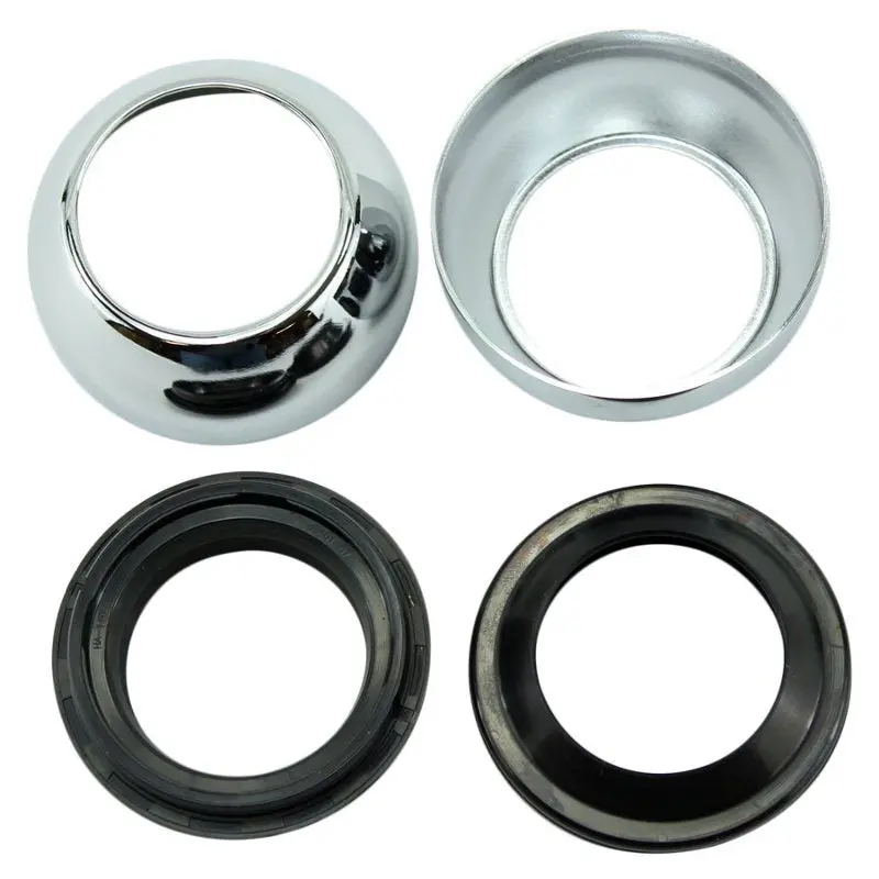 39Mm Chrome Fork Boots And Seals For Sportster Models 1