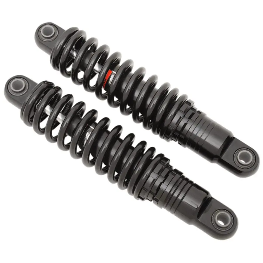 Premium Ride-Height Adjustable Shocks -  1991-2017 Dyna 12" Black 1