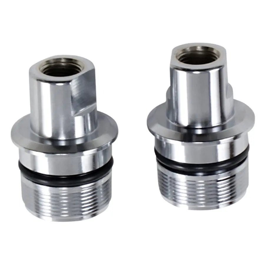 Lower Fork Tube Caps For 41Mm 99-05 Dyna Fxdwg, 99-13 Flhr, 06-13 Flht, 00-17 Flst/Fxst 1