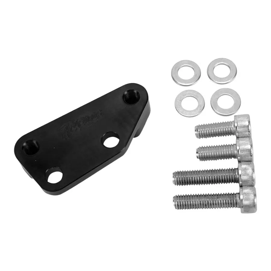 Tc Bros. Black Axial Brembo Front Rh Bracket 2000-2007 Harley 12.6In Rotor 1