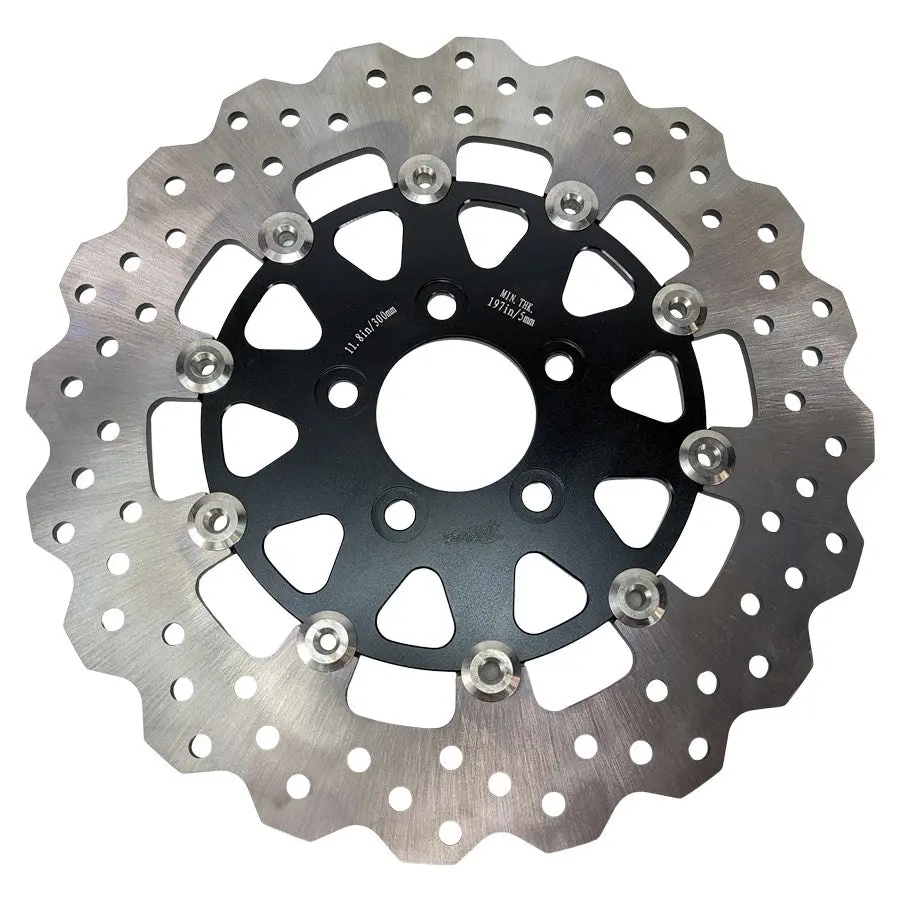 Tc Bros. 11.8" Rear Floating Brake Rotor For 2008-Up Harley-Davidson Bagger 2