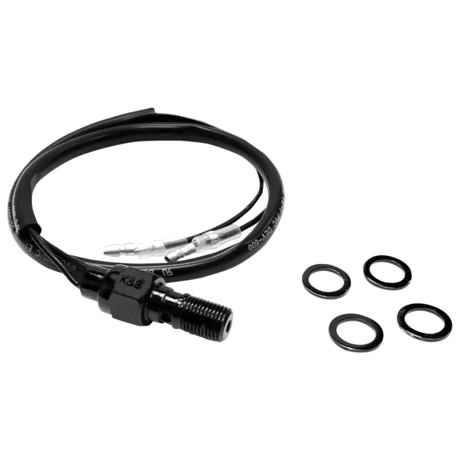 Banjo Bolt Brake Switch 3/8"-24 - Black 1