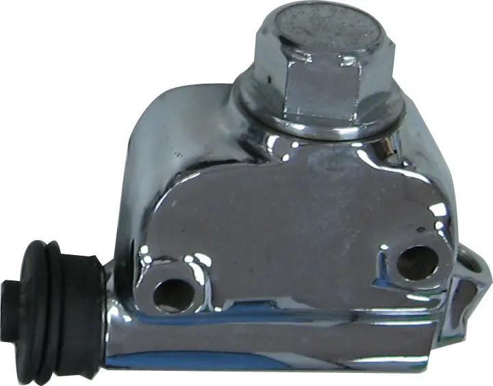 Moto Iron Chrome Rear Master Cylinder For 1973-E1979 Harley-Davidson Big Twin 2