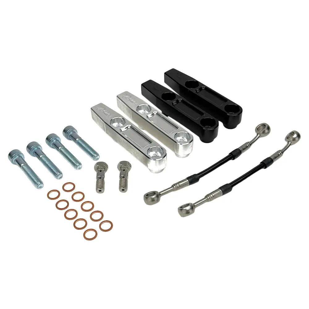 Tc Bros. Pro Series Radial Caliper Brake Line Kit For 2014-2023 Harley-Davidson Touring 1