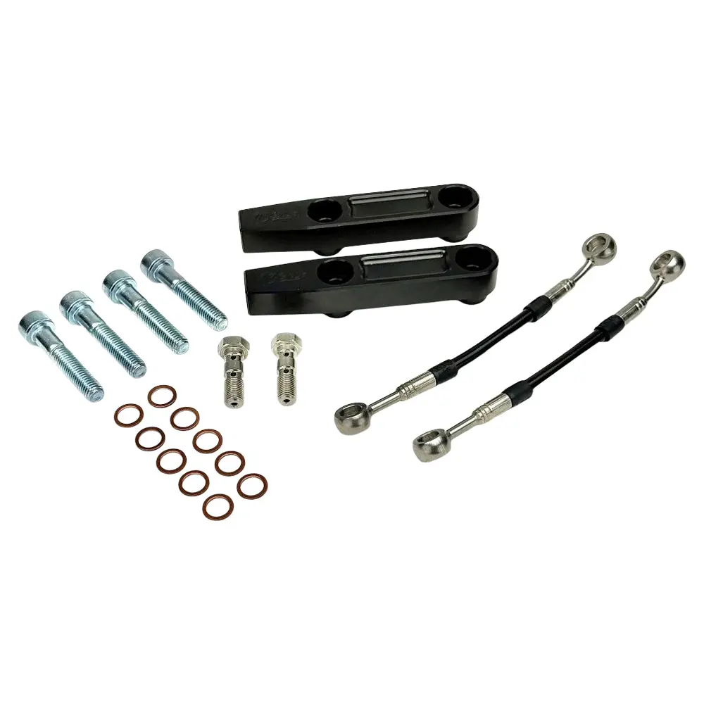 Tc Bros. Pro Series Radial Caliper Brake Line Kit For 2014-2023 Harley-Davidson Touring 2