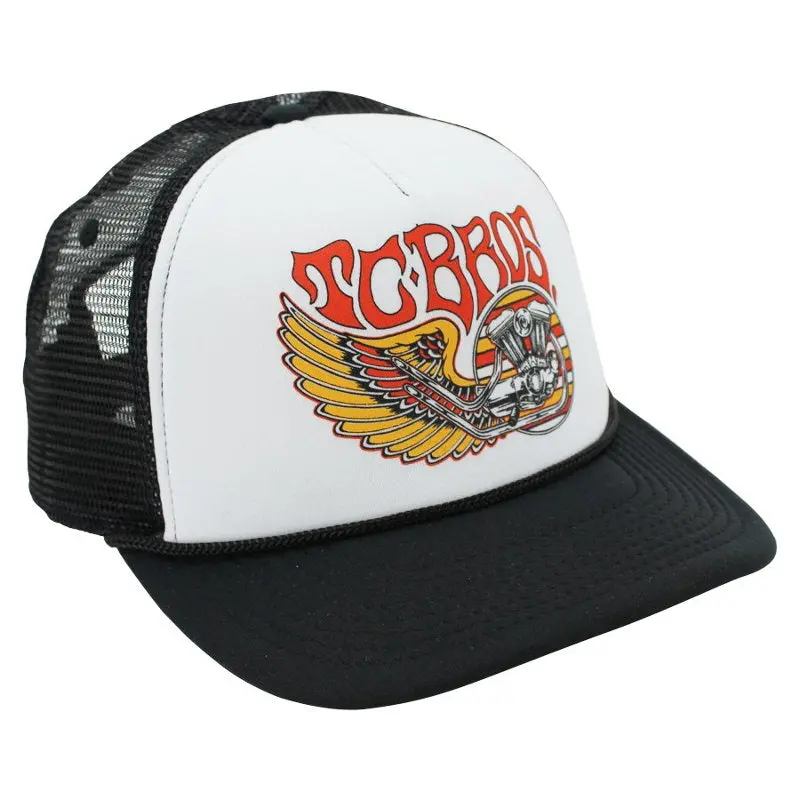 Tc Bros. Wing Trucker Hat - White/Black 1