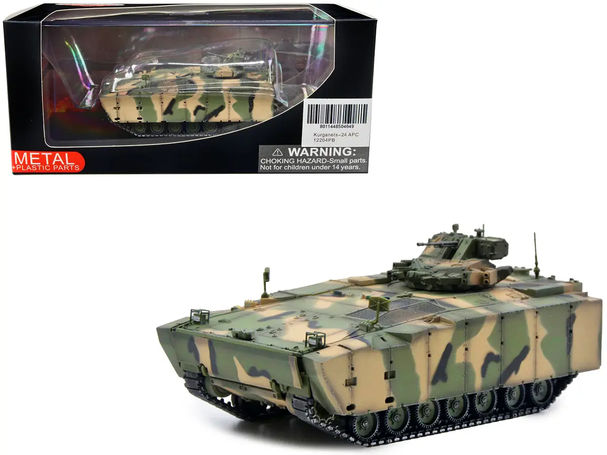 Russian (Object 693) Kurganets-25 Armored Personnel Carrier Camouflage 1/72 Diecast Model By Panzerkampf 1