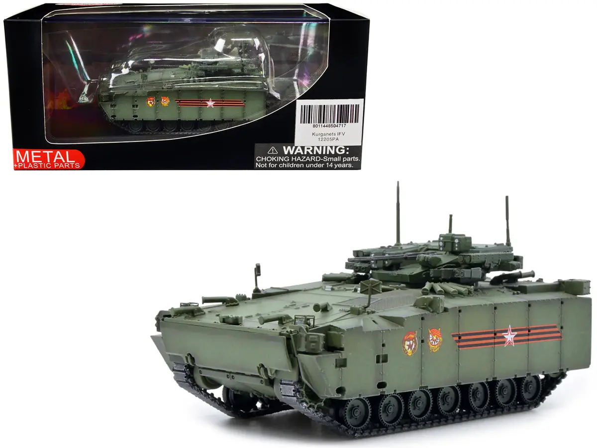 Russian (Object 695) Kurganets-25 Infantry Fighting Vehicle With Four Kornet-Em Guided Missiles - Moscow Victory Day Parade 1/72 Diecast Model By Panzerkampf 1