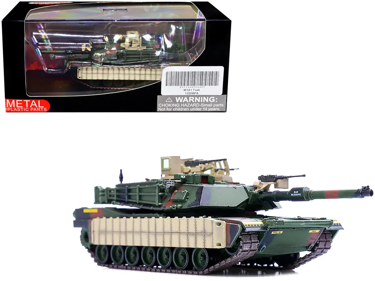 M1a1 Tusk Main Battle Tank "U.S.A. 1St Battalion 35Th Armor Regiment" 1/72 Diecast Model By Panzerkampf 1