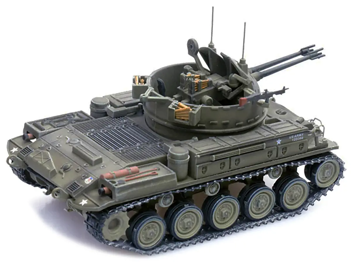 M42 Duster Self-Propelled Anti-Aircraft Gun "Delta Dud's" "Us Army - Vietnam War Ii Field Force 5Th Battalion 2Nd Field Artillery Regimen" 1/72 Diecast Model By Panzerkampf 2