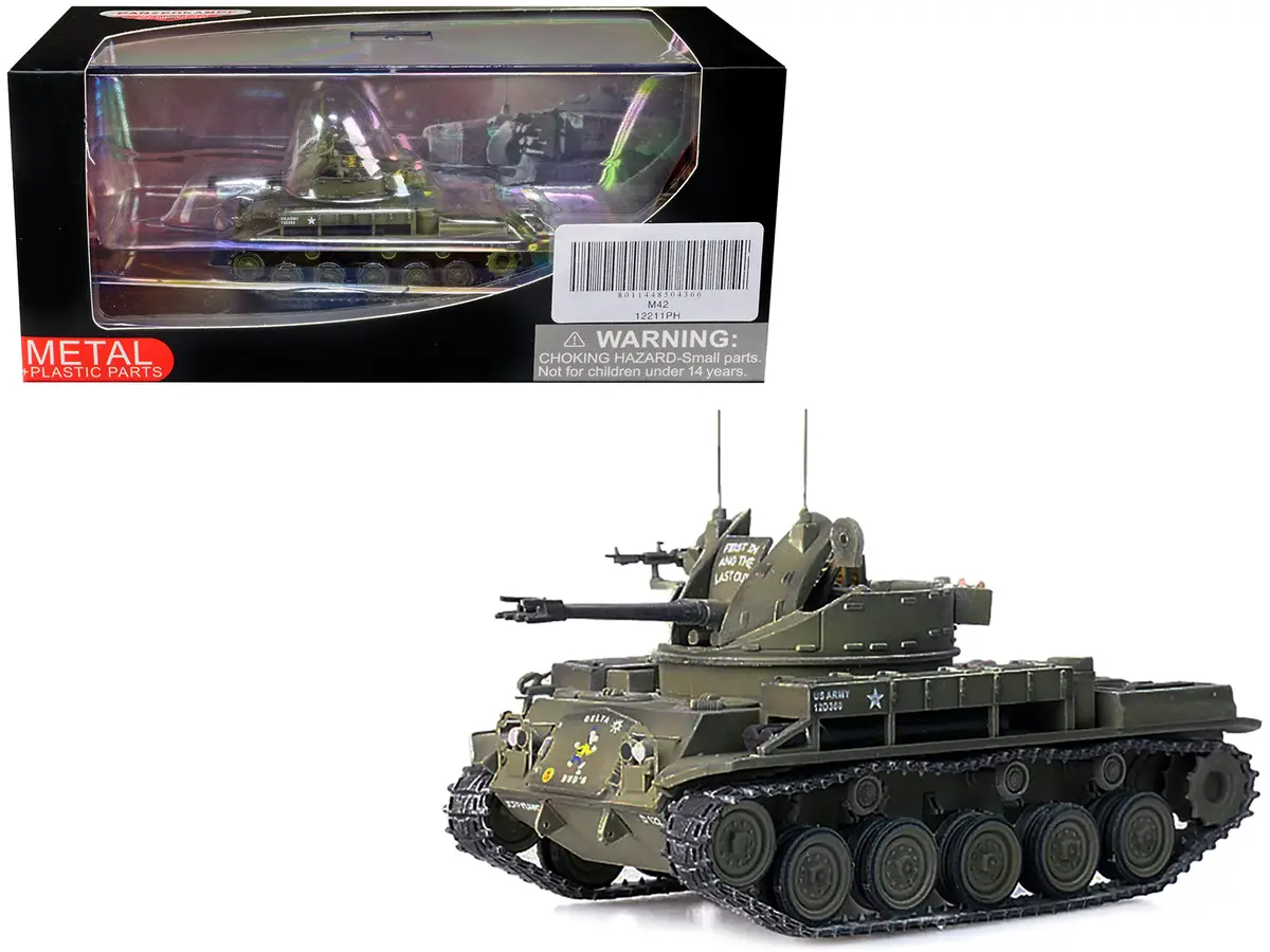 M42 Duster Self-Propelled Anti-Aircraft Gun "Delta Dud's" "Us Army - Vietnam War Ii Field Force 5Th Battalion 2Nd Field Artillery Regimen" 1/72 Diecast Model By Panzerkampf 1