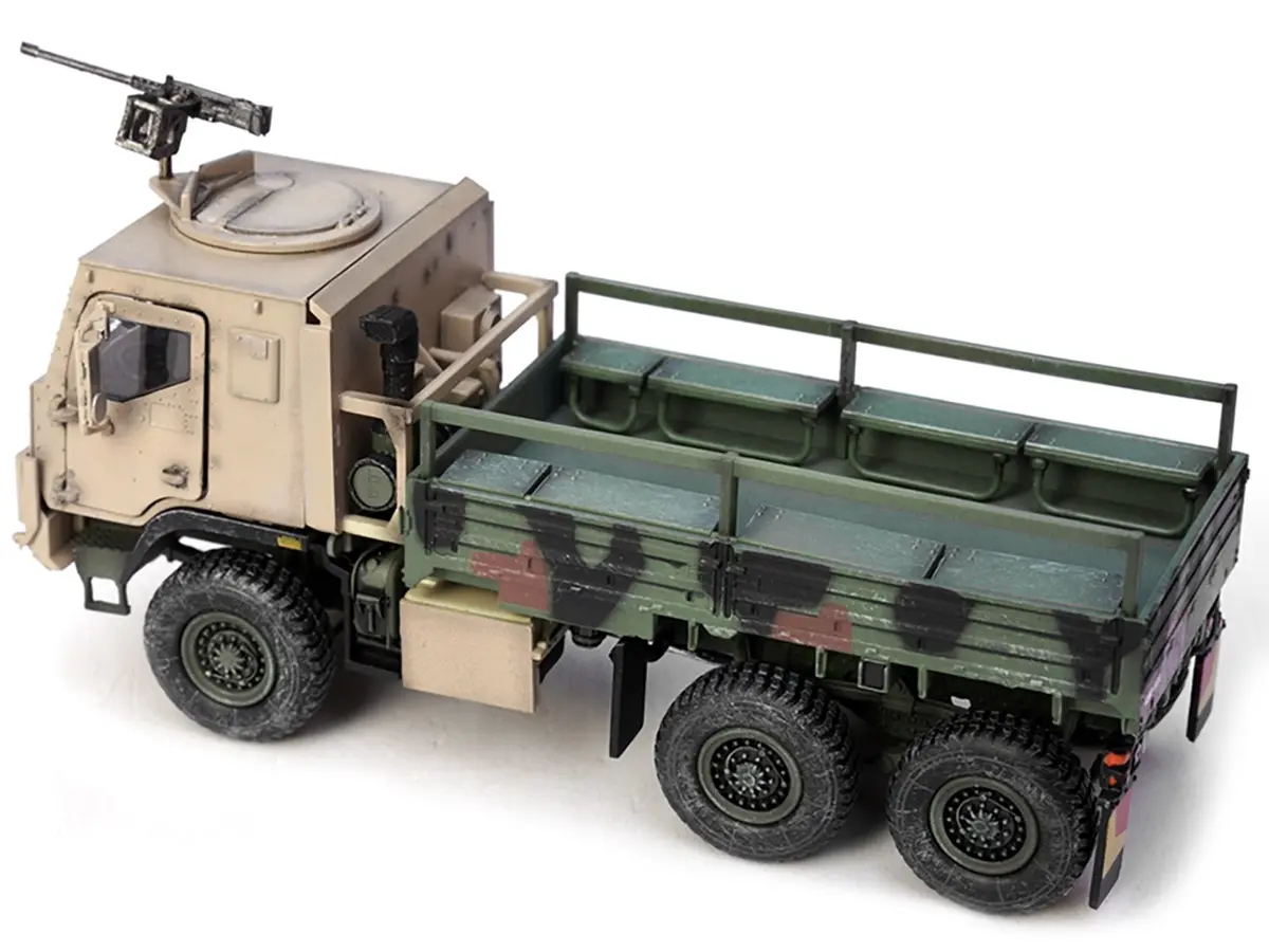 M1083 Mtv (Medium Tactical Vehicle) Armored Cab Cargo Truck With Turret Nato Camouflage "Us Army" "Armor Premium" Series 1/72 Diecast Model By Panzerkampf 2