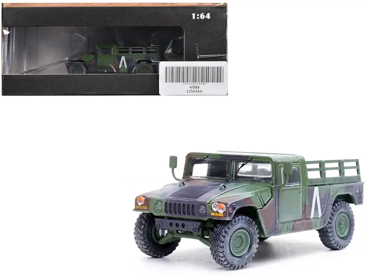 M998 Hmmwv "8Th Battalion 4Th Air Defense Regiment 101St Airborne Division Gulf War" (1991) United States Army "Military Miniature" Series 1/64 Diecast Model By Panzerkampf 1