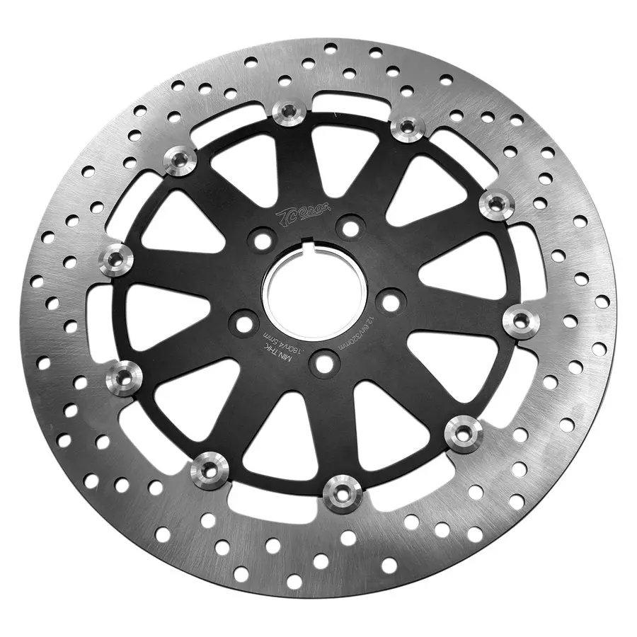 Tc Bros. 12.6" Oversized Rear Floating Brake Rotor For 2000-Up Harley-Davidson Wheels 1
