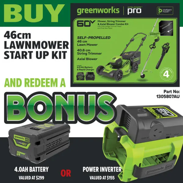 Greenworks 60V Home Owner Kit 1