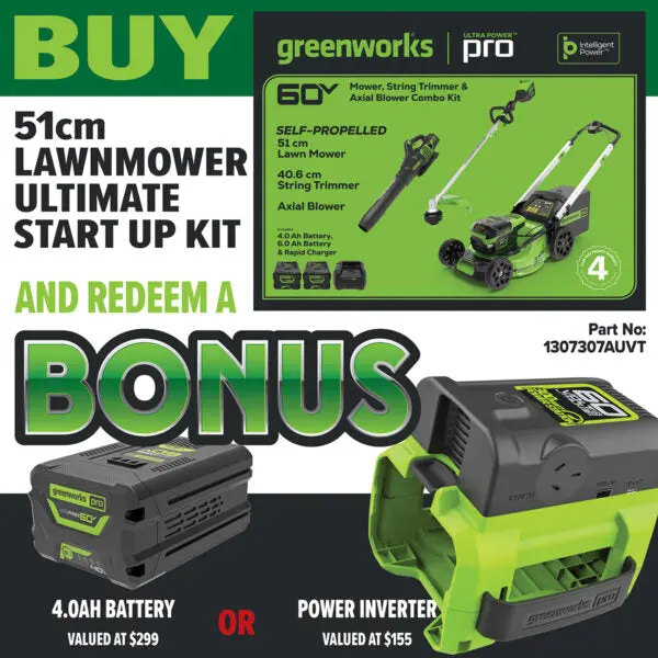 Greenworks 60V Battery Ultimate Start Up Kit 1