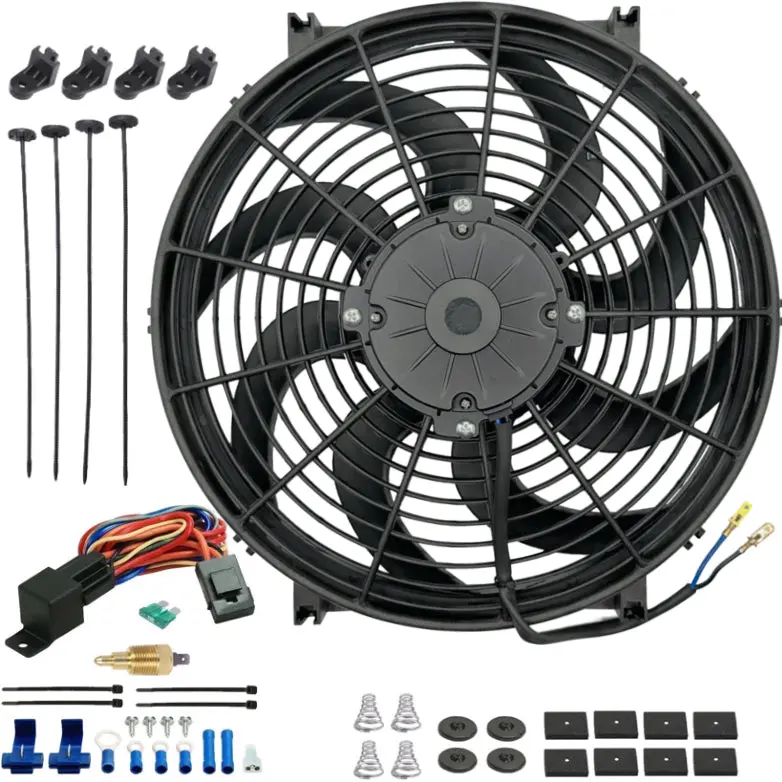 14-15 Inch 180W Electric Cooling Fan Npt Grounding Temperature Switch 1
