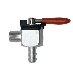 Moto Iron 1/4" Npt 90 Degree Male Fuel Valve/Petcock 1