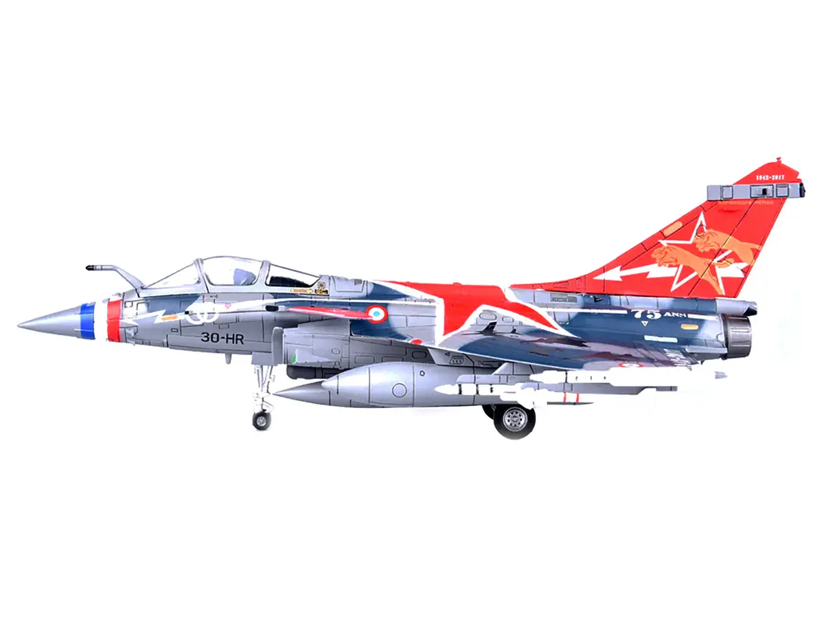Dassault Rafale C Fighter Jet "Regiment De Chasse 2/30 Normandie-Niemen" 75Th Anniversary Edition With Missile Accessories "Panzerkampf Wing" Series 1/72 Scale Model By Panzerkampf 2