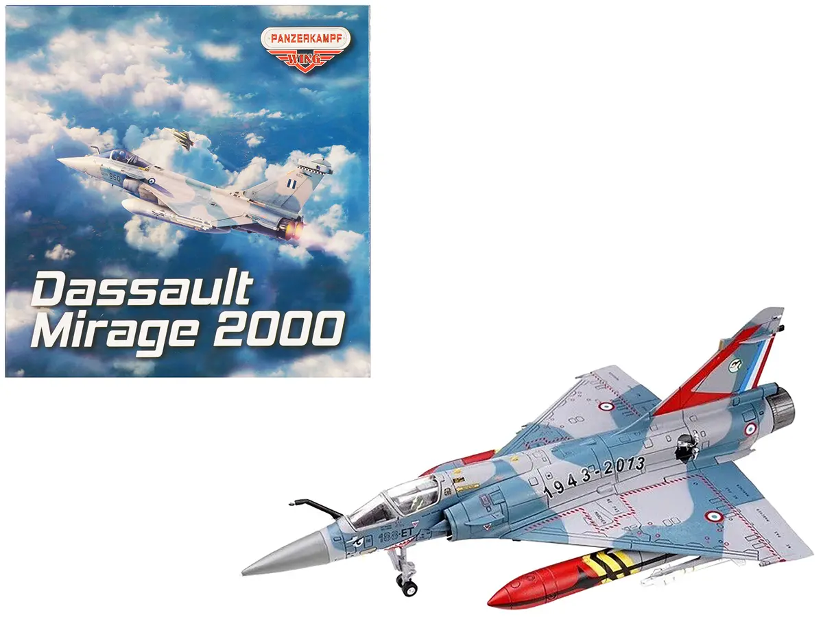 Dassault Mirage 2000-5F Fighter Aircraft "70Th Anniversary Of Corsica Squadron" French Air Force "Wing" Series 1/72 Diecast Model By Panzerkampf 1