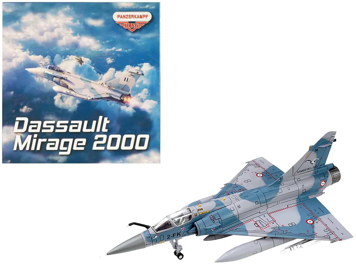 Dassault Mirage 2000-5F Fighter Aircraft "2-Fk Cigognes" French Air Force "Wing" Series 1/72 Diecast Model By Panzerkampf 1
