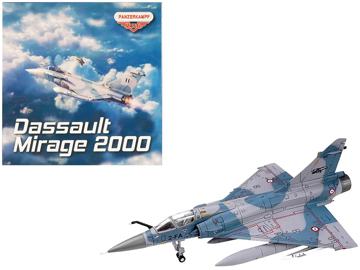 Dassault Mirage 2000-5F Fighter Aircraft "2-Fa Cigognes" French Air Force "Wing" Series 1/72 Diecast Model By Panzerkampf 1