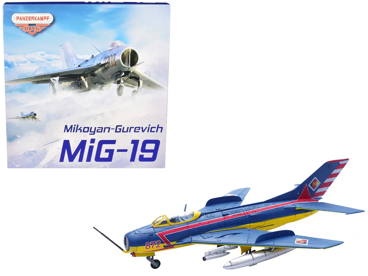 Mikoyan-Gurevich Mig-19S Farmer C Fighter Aircraft "1 Staffel/Jg-3. Preschen." 5Th World Aerobatic Championships (1968) "Wing" Series 1/72 Diecast Model By Panzerkampf 1