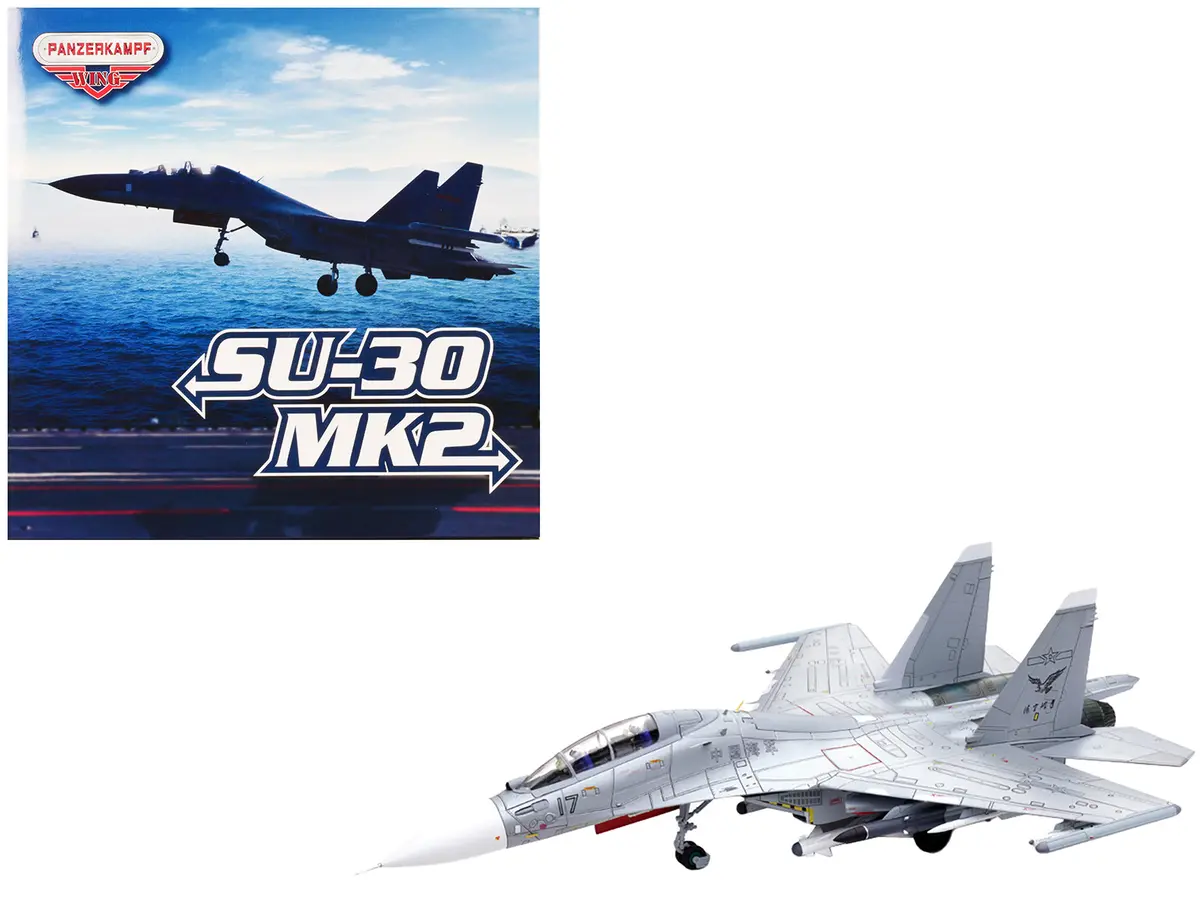 Sukhoi Su-30Mkk Flanker-G Fighter Aircraft #17 "People's Liberation Army (Pla) Naval Aviation's Sea And Air Eagle Regiment" Chinese Air Force "Wing" Series 1/72 Diecast Model By Panzerkampf 1