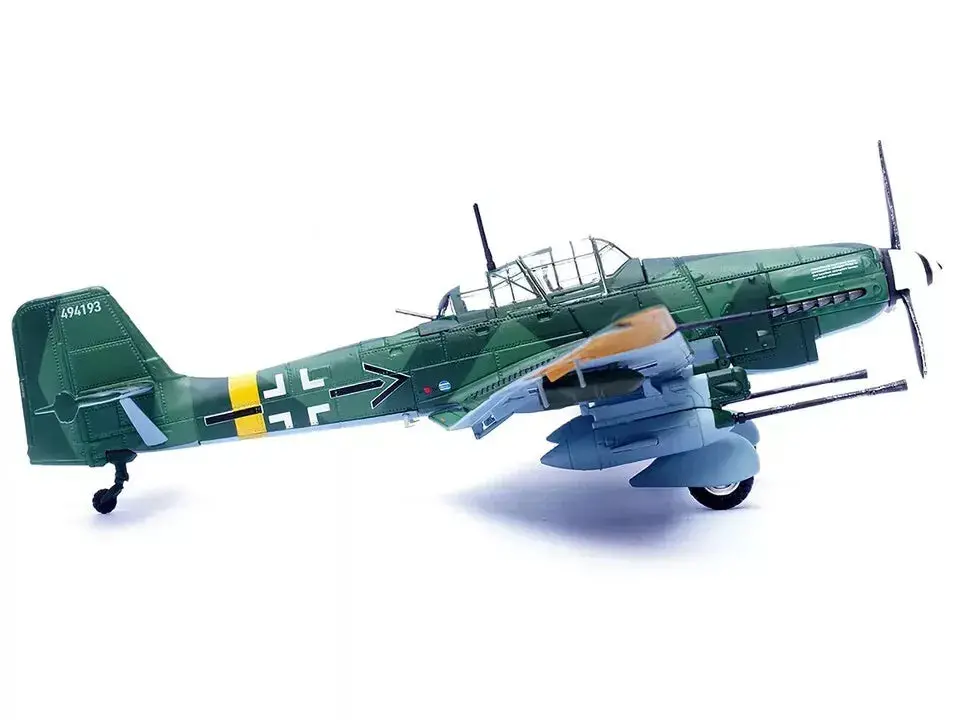 Junkers Ju 87G2 Stuka Bomber Aircraft "10.(Pz)/Sg 2 Immelmann Oberst Hans-Ulrich Rudel Slovakia" (1944) German Luftwaffe "Wing" Series 1/72 Diecast Model By Panzerkampf 2
