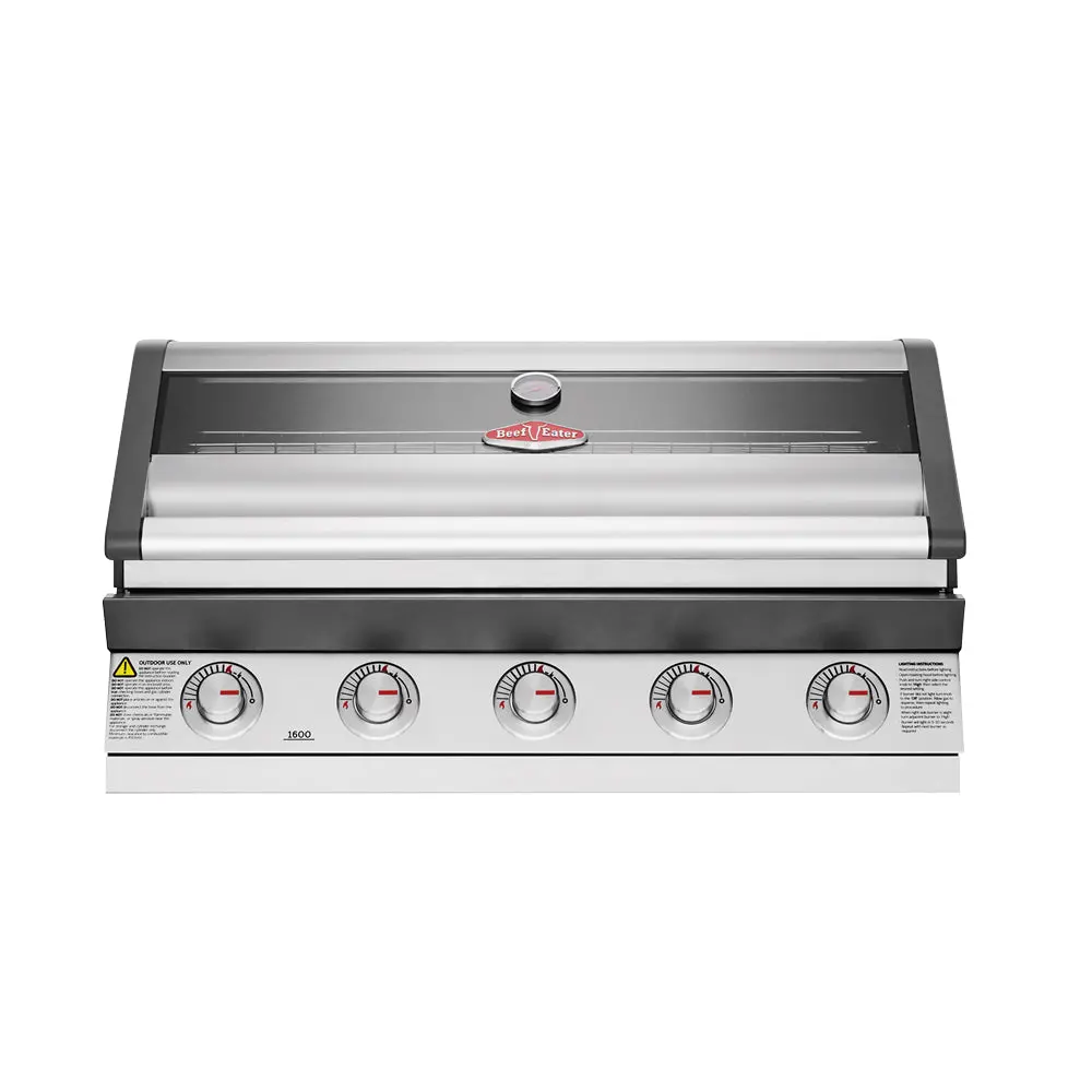 Beefeater 1600 Series 5-Burner Built In Bbq Stainless Steel 1