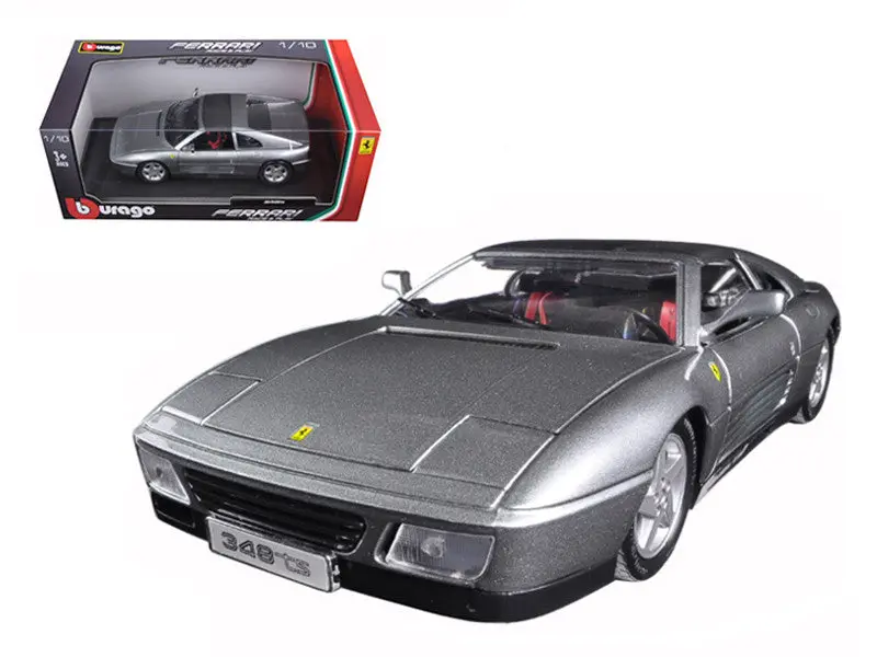 Ferrari 348 Ts Grey 1/18 Diecast Model Car By Bburago 1