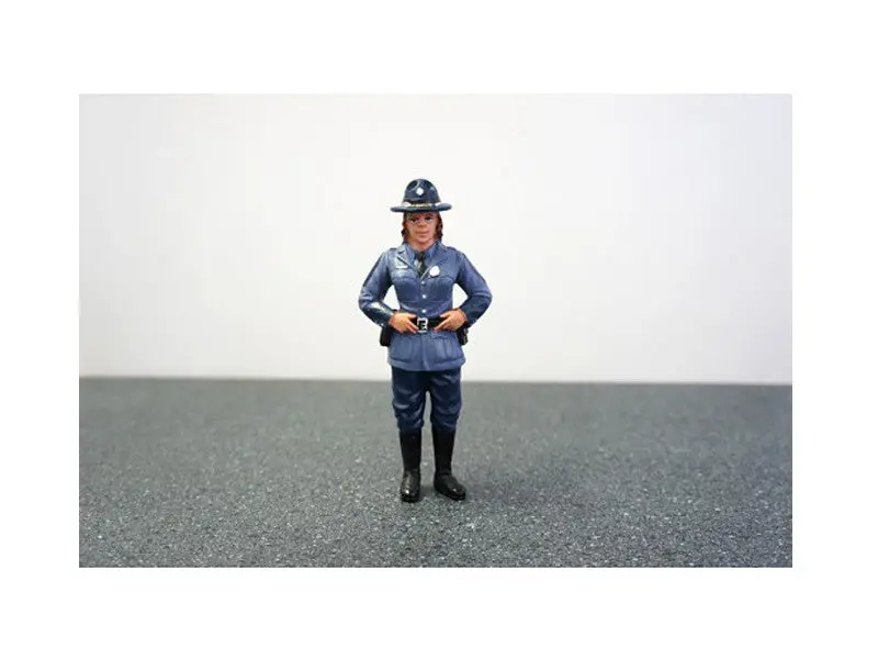 "State Trooper - Sharon" Accessory Figure For 1/18 Diecast Models By American Diorama 1