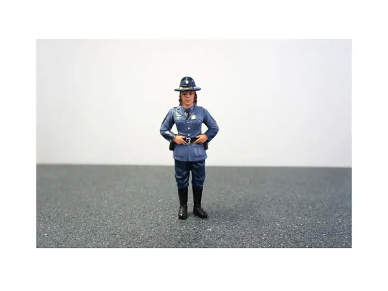 "State Trooper - Sharon" Accessory Figure For 1/24 Scale Diecast Models By American Diorama 1
