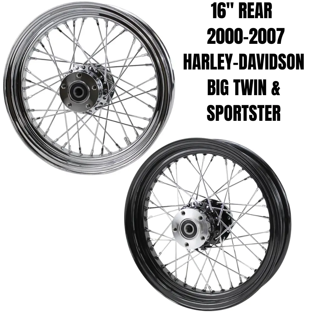 Moto Iron 16” × 3” Wheel For 2000-2007 Harley-Davidson Big Twin And Sportster 1