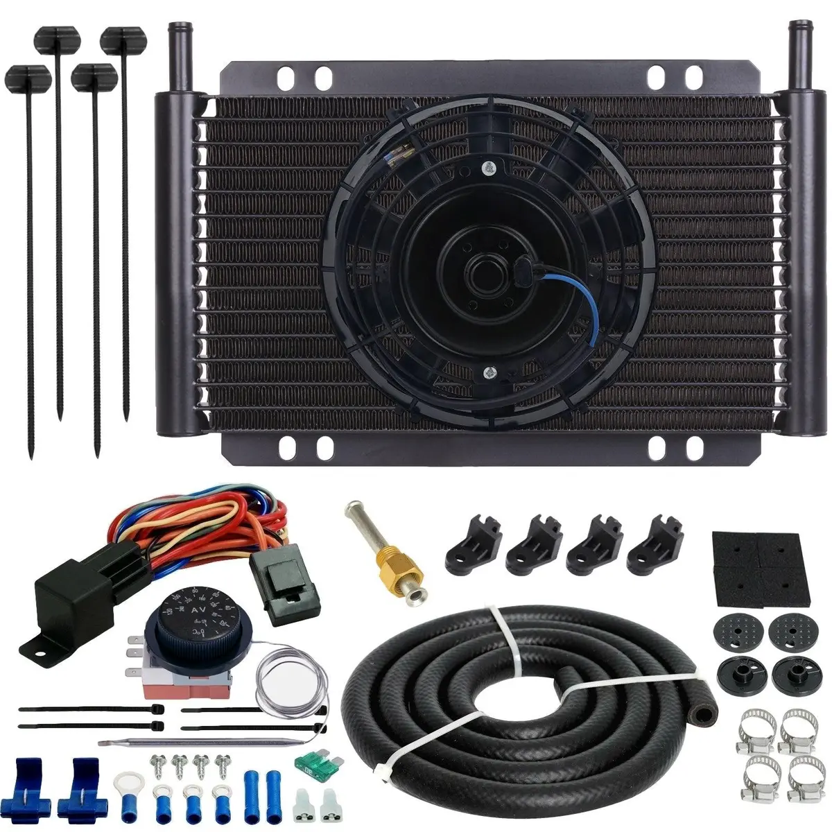 17 Row 6An Transmission Cooler Electric Fan Adjustable Thermostat Controller 1