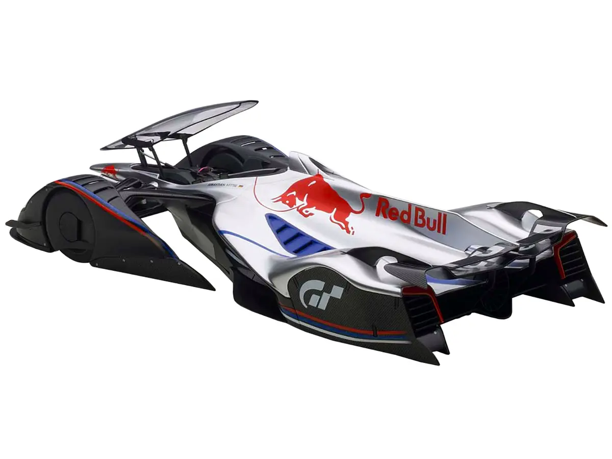 Red Bull X2014 Fan Car Sebastian Vettel Hyper Silver 1/18 Model Car By Autoart 2