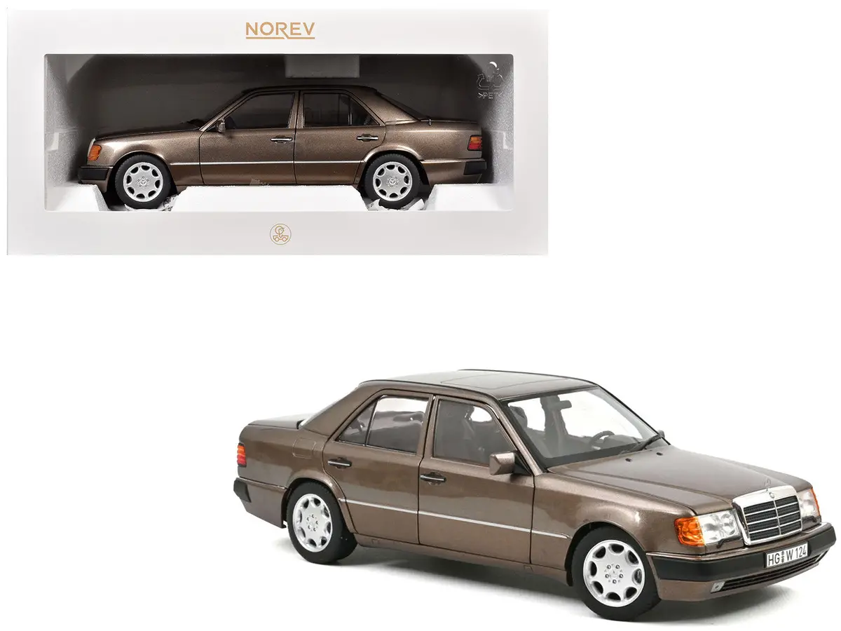 1990 Mercedes-Benz 500 E Impala Brown Metallic 1/18 Diecast Model Car By Norev 1