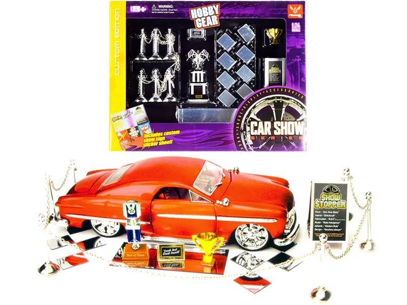 Pro Car Show Trophy Winner Accessories Set For 1/24 Scale Diecast Models By Phoenix Toys 1