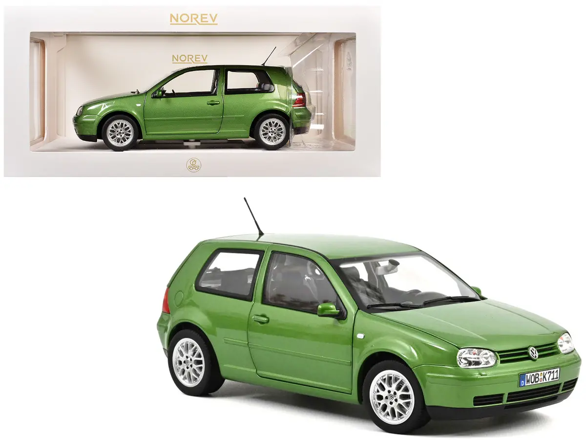 1998 Volkswagen Golf Gti Green Metallic 1/18 Diecast Model Car By Norev 1
