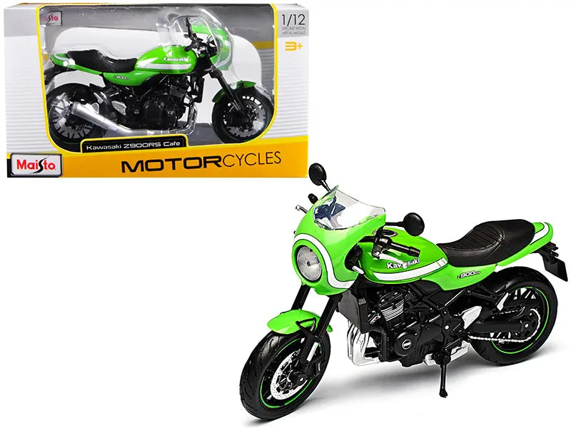 Kawasaki Z900rs Cafe Green 1/12 Diecast Motorcycle Model By Maisto 1