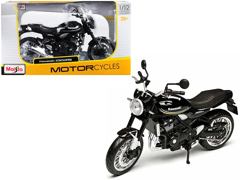 Kawasaki Z900rs Black 1/12 Diecast Motorcycle Model By Maisto 1