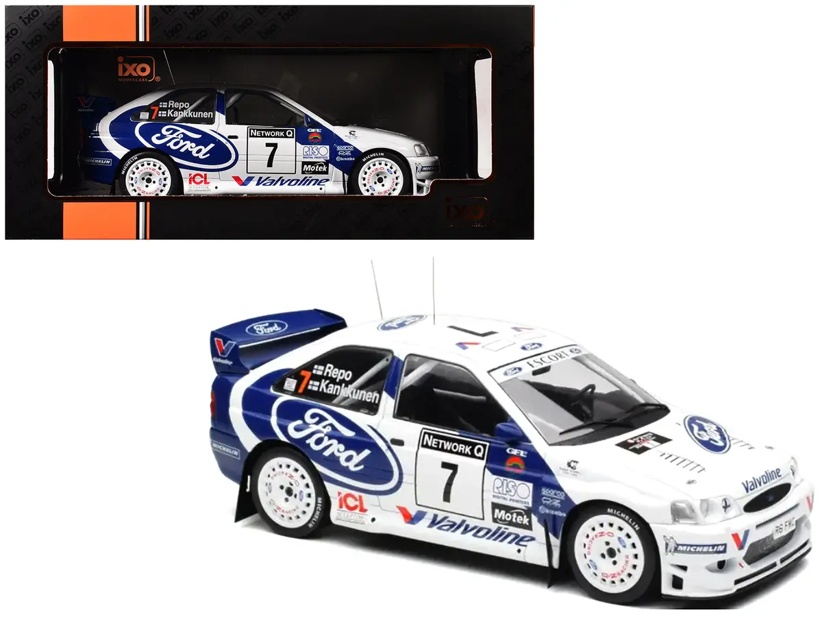 Ford Escort Wrc #7 Juha Kankkunen - Juha Repo 2Nd Place "Rac Rally" (1998) 1/18 Diecast Model Car By Ixo Models 1