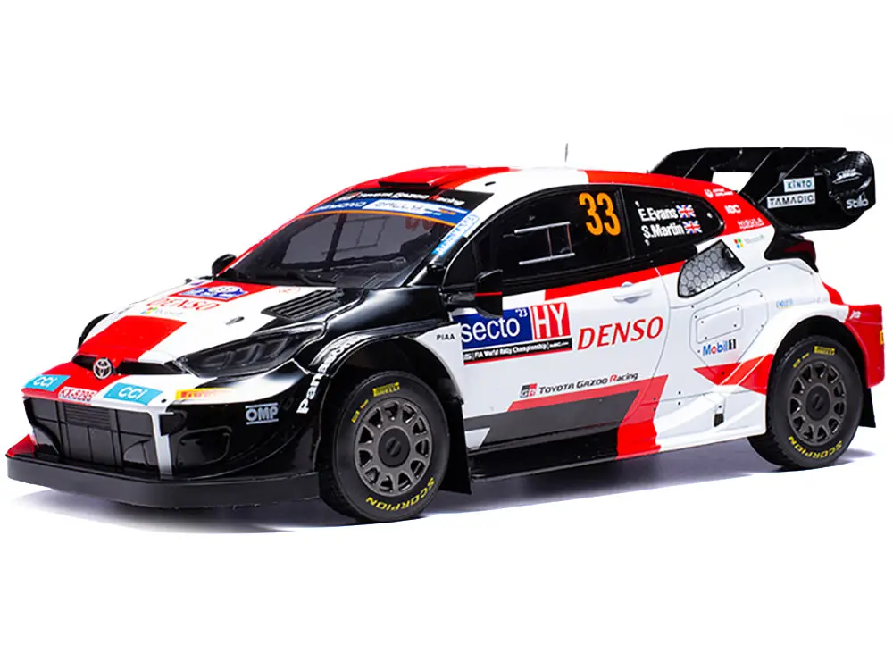 Toyota Gr Yaris Rally1 Hybrid #33 Elfyn Evans - Scott Martin Winner "Rally Finland" (2023) 1/18 Diecast Model Car By Ixo Models 2