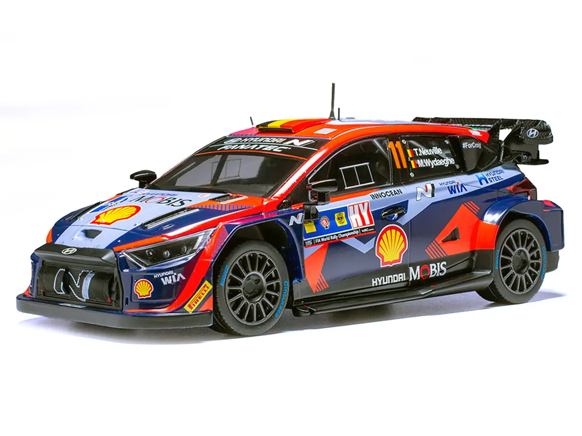 Hyundai I20 N Rally1 #11 Thierry Neuville - Martijn Wydaeghe Winner "Central European Rally" (2023) 1/18 Diecast Model Car By Ixo Models 2