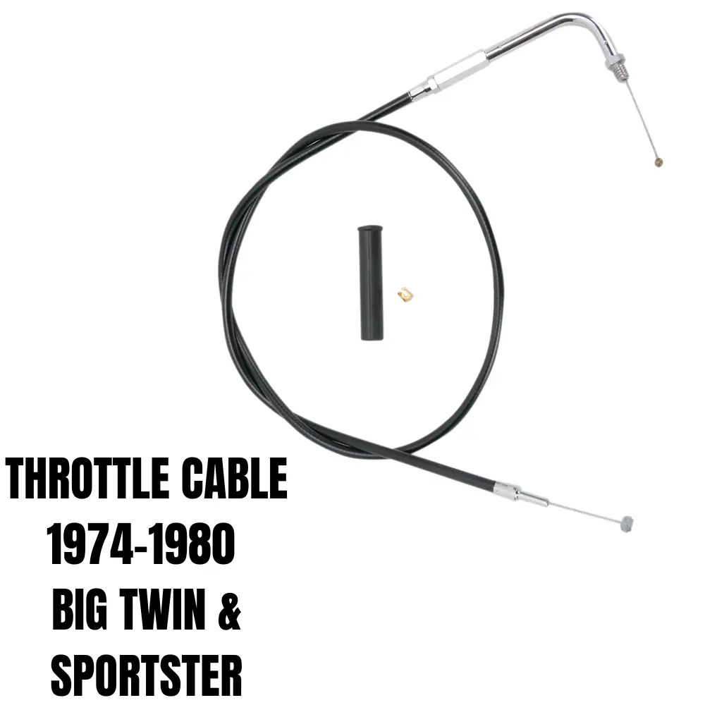Drag Specialties Throttle Cable For 1974-1980 Harley-Davidson 1