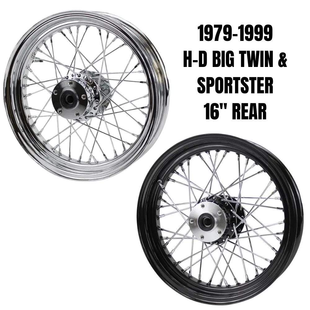 Moto Iron 16” × 3” Wheel For 1979-1999 Harley-Davidson Big Twin And Sportster 1