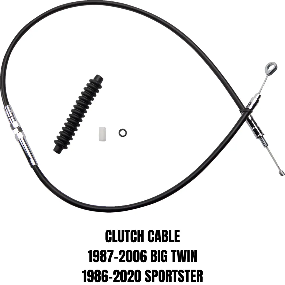 Drag Specialties Clutch Cable For 1987-2006 Harley-Davidson Big Twin And 1987-2020 Sportster 1
