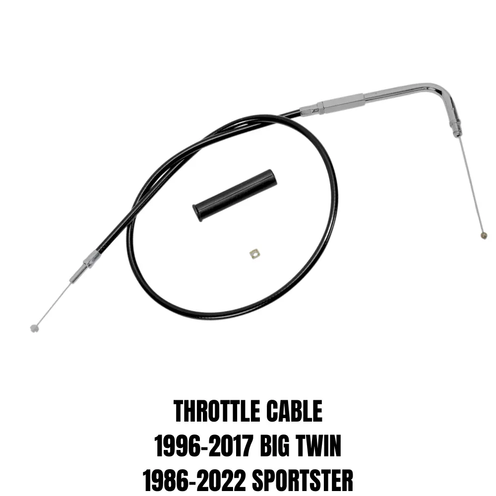 Drag Specialties Throttle Cable For 1996-2022 Harley-Davidson 1